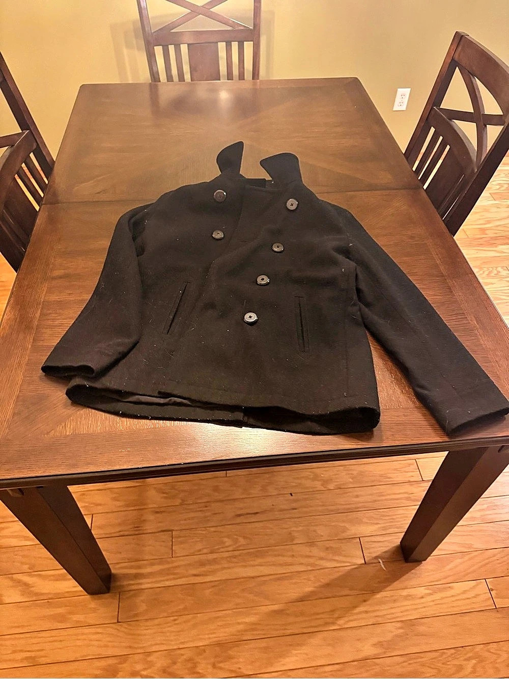 Old Navy Women's Pea Coat Black Size Large